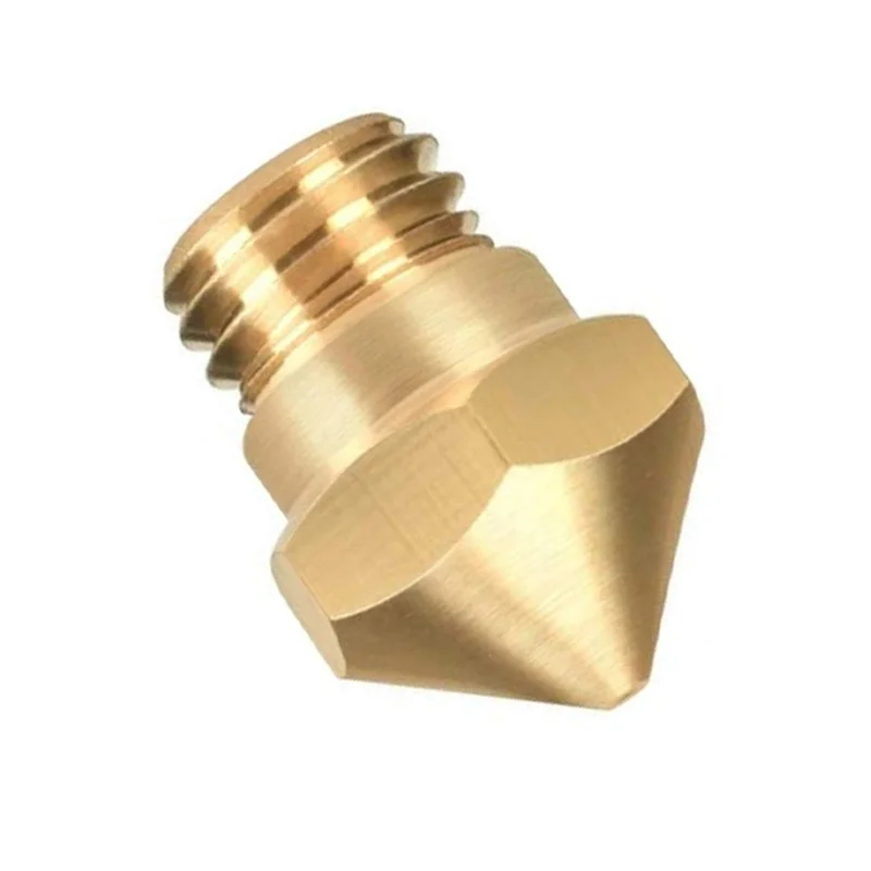 Mk10 Nozzle For 3D Printer M7 Thread Brass 0.2mm 0.3mm 0.4mm 0.5mm 0.6mm Extruder Print Head Nozzle For 1.75mm Mk10 Extruder