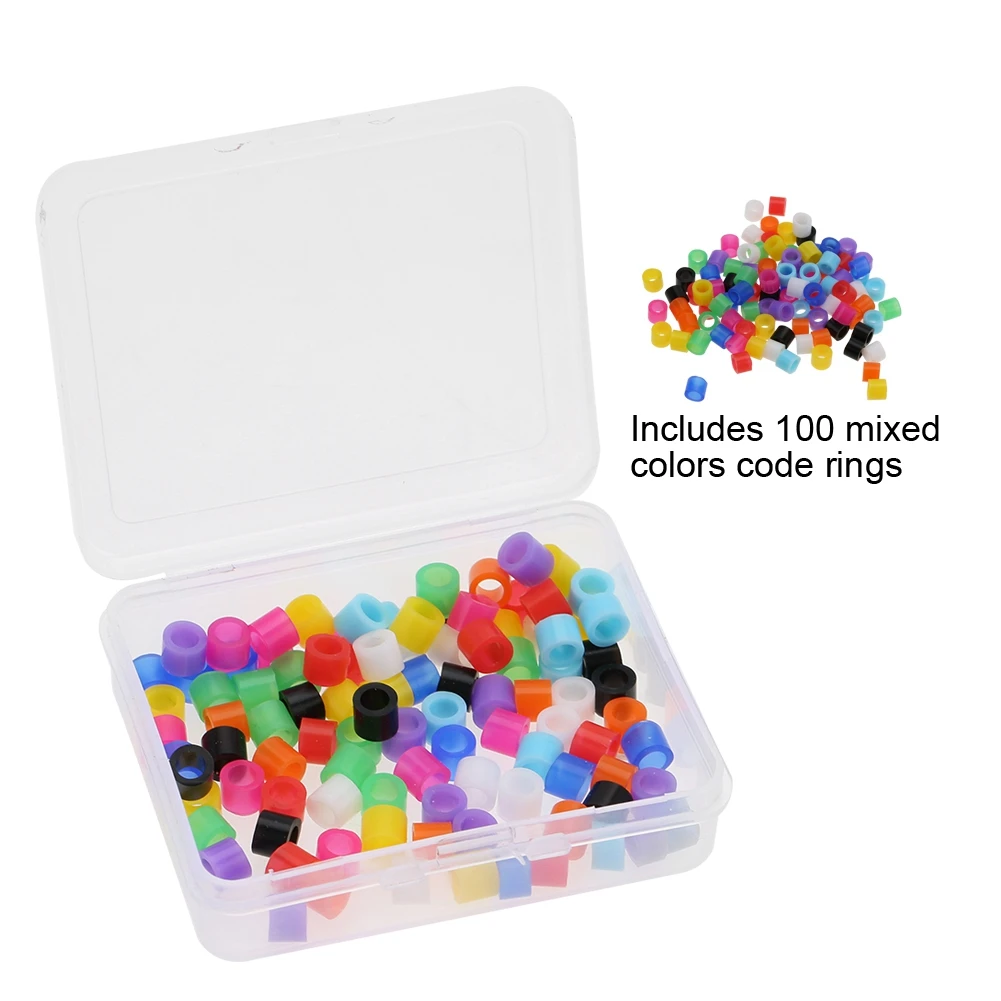 100 Pcs Orthodontic Code Mixed Silicone Rings Multi-Color Universal Dental Instrument High Temperature Autoclavable Sterilizer