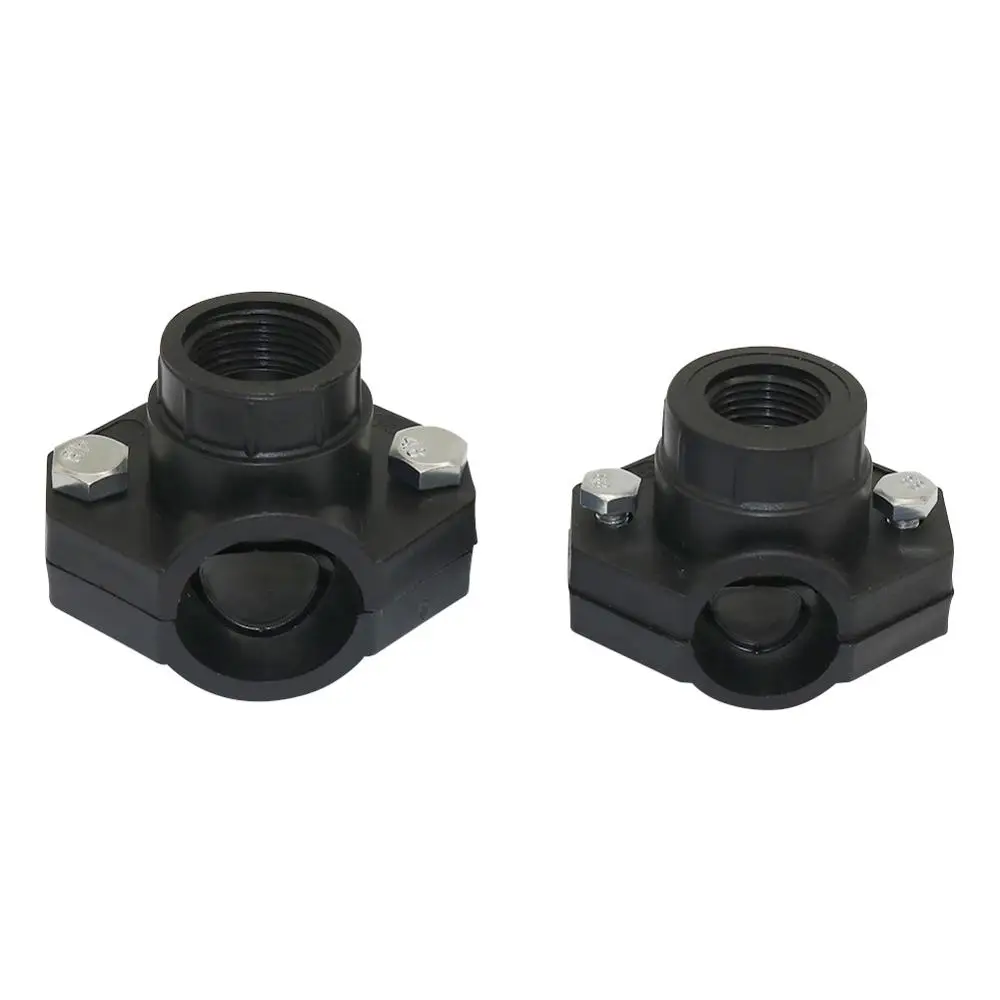 

5 Pcs DN32/DN25 Pipe Clamp 1/2" 3/4" Female Thread Garden Agriculture Irrigation Water Pipe Connection Fittings Pipe Saddle Clip