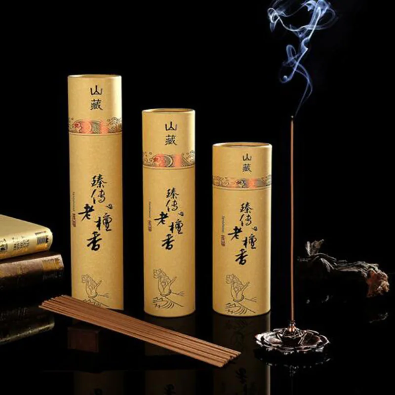 

Round Barrel Package Laoshan Sandalwood Incense Stick Wealthy Buddha Incense Stick Aromatic Fragrance Incense