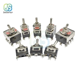 16A 250V Miniature Toggle Switch 2 Position 3 Position 2/3/4/6 Pin ON-OFF ON-ON ON-OFF-ON 12mm Waterproof Cap