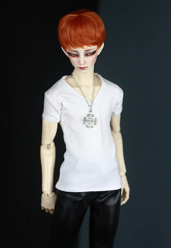 G10-314 1/4 1/3 Uncle SSDF POPO68 SD BJD MSD doll baby clothes Basic bottoming V-neck bottoming T-shirt 1pcs