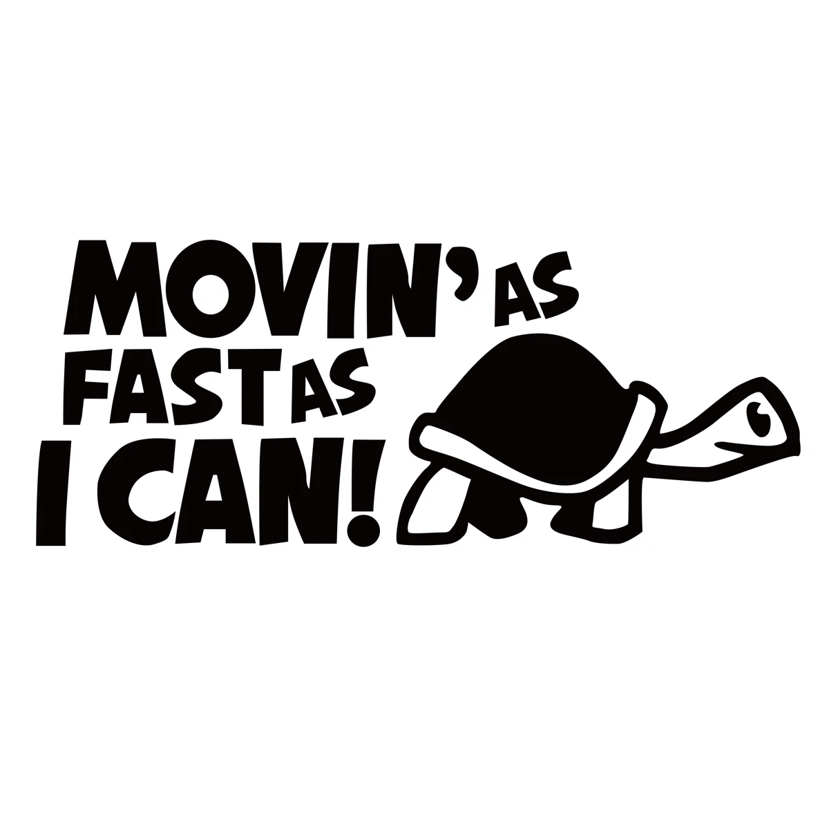 Funny Car Sticker Turtle SLOW Decal For Cars Auto Bumper Window Door Body JAYJOE Dropshipping Vinyl Car Stickers