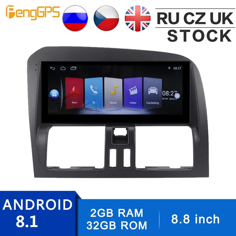 For Volvo XC60 Android Multimedia 2009-2016 CD DVD Player GPS Navigation Autostereo FM AM Radio IPS Touch Screen 8 Core 4G+64G