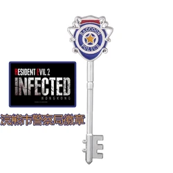 Residents Evils RPD Key Raccoon Police Departmentt Keychains Umbrella Corporation Keyring Key Holder Unisex Jewelry Collection D