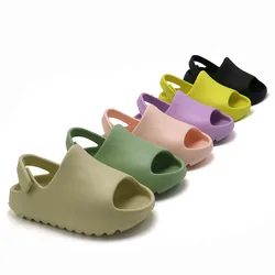 2021-08-05 Lioraitiin Summer new boys and girls trend jelly shoes children's sandals fashion beach Kids Soft Shoes