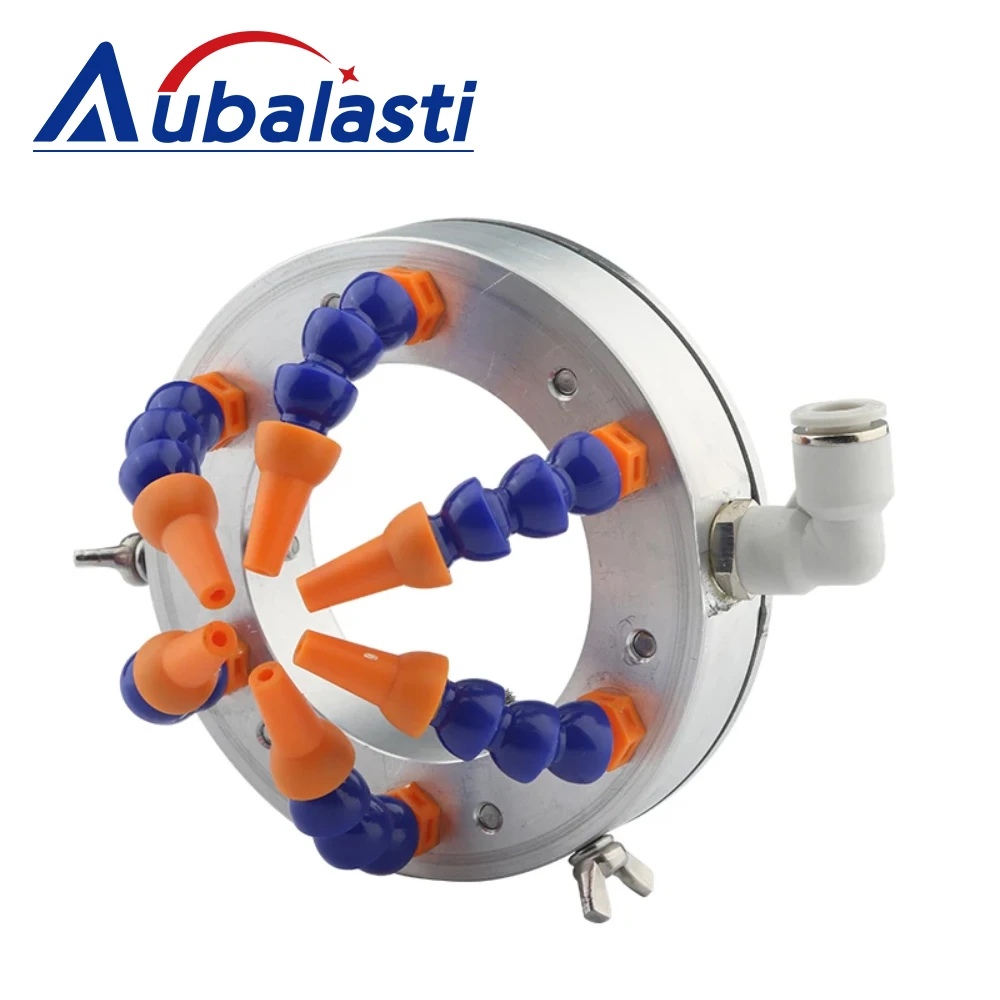 Aubalasti Graveermachine Spindel Cooling Ring Tool Spray Ring Universele Aanpassing Tool Cooler Nozzle Metalen Koeling