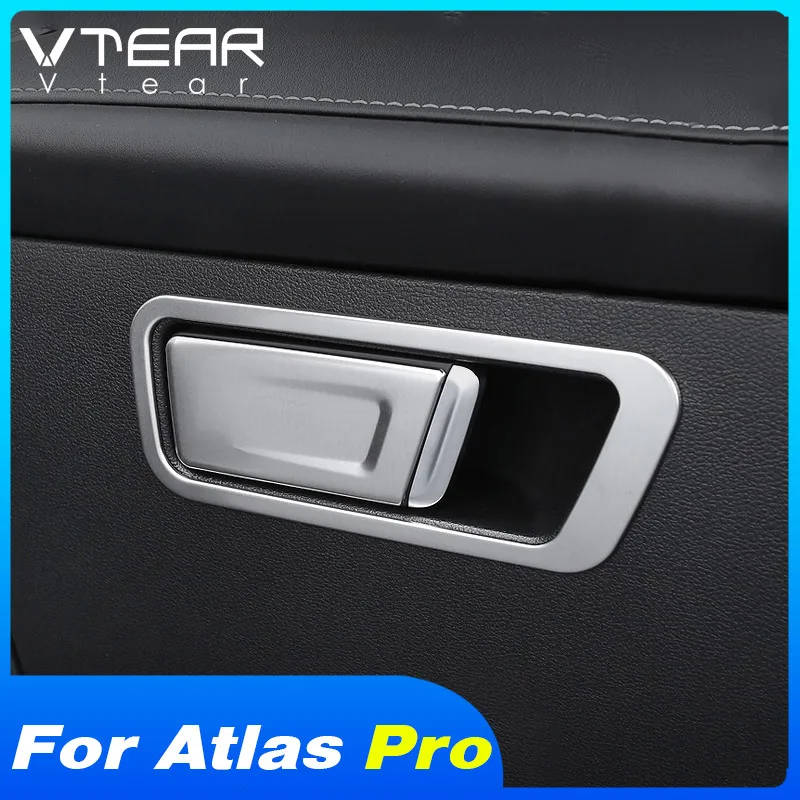 Vtear Car Headlights Storage Box Handle Cover Interior Styling Decoration Accessory For Geely Atlas Pro Azkarra Belgee X70 2023