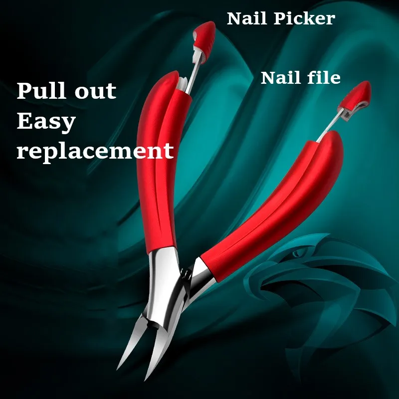 Nail Groove Scissors Nail Clipper Combination Set Household Sharp-billed Olecranon Pliers Pedicure Toenail Pliers nail tools