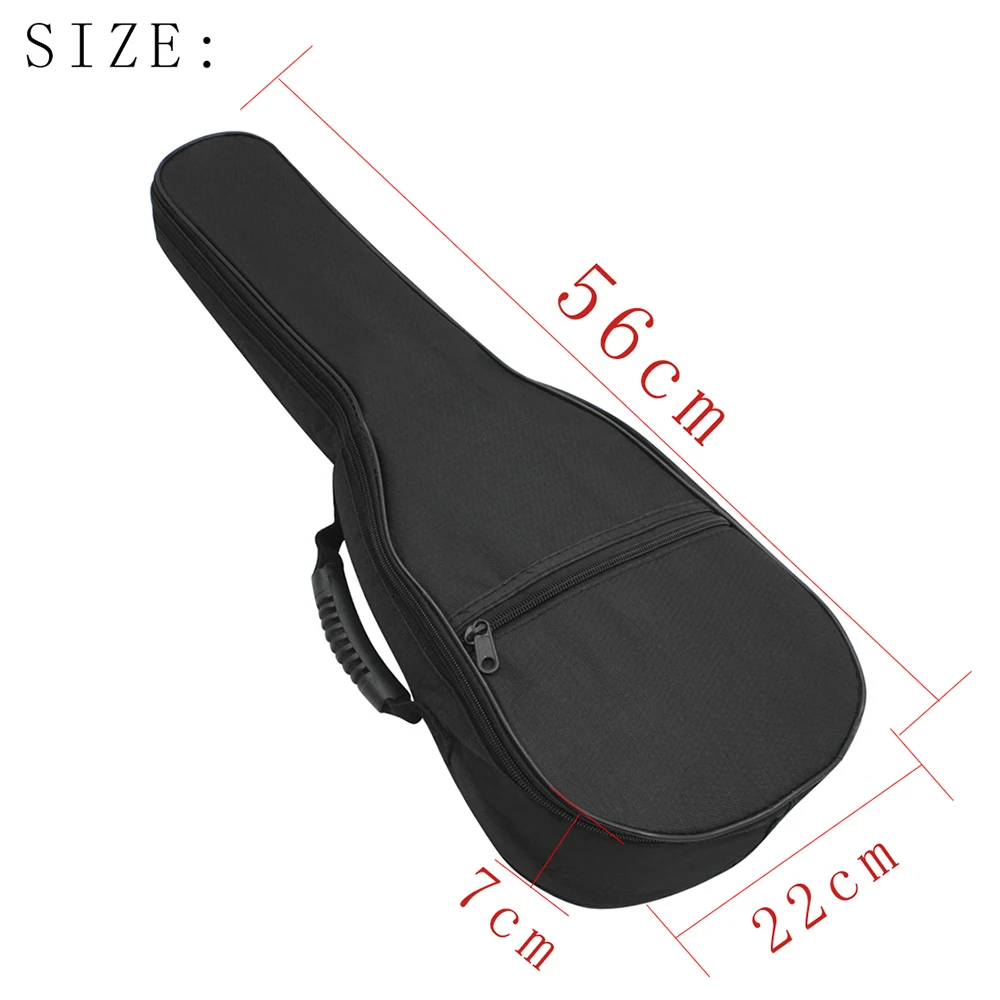 21 Inch Ukulele Bag Black Portable Soft Case Mini Guitar 4 String Ukulele Universal Shoulder Backpack Guitar Parts & Accessories