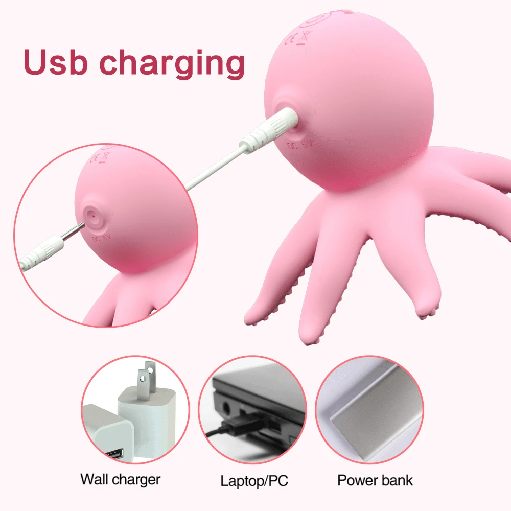 Nipples Massager Female Masturbation Rotating Nipple Stimulator Vibrator Clit Vibrator 10 Speed Sex Toys for Women USB Charging