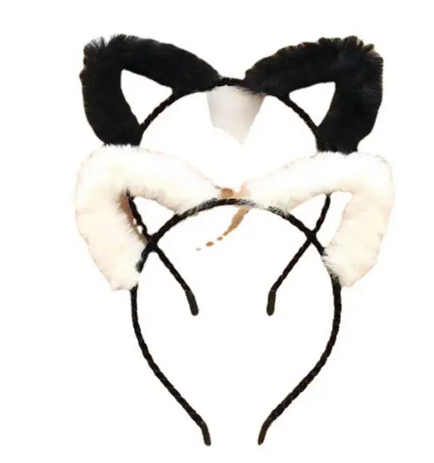 

Faux Fur Fox Wolf Ears Headband Christmas Anime Hair Accessories Halloween Cosplay Party Costume Headwear Headpiece 50pcs/lot