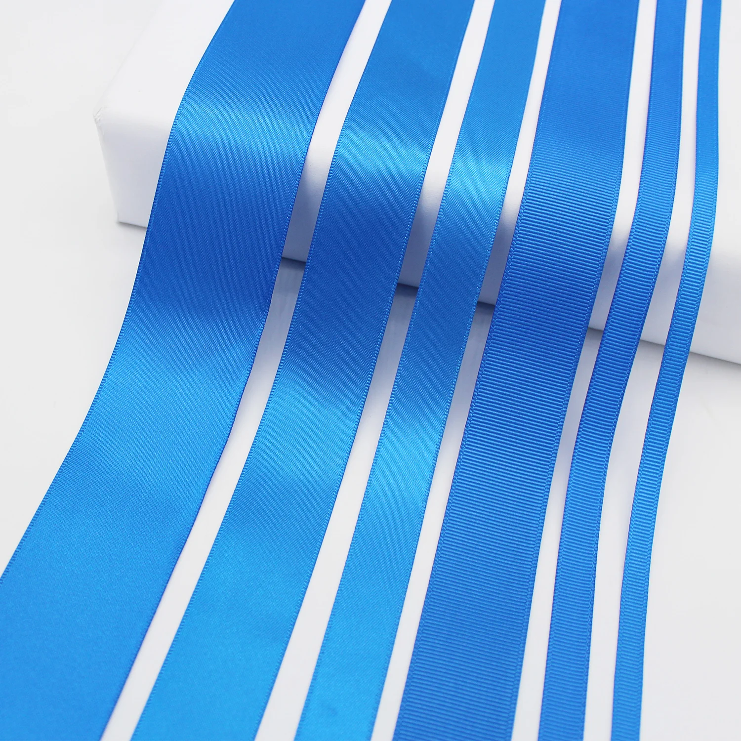 5 Meter/Lot Royal Blue Silk Satin Ribbon Solid Color Grosgrain Ribbon DIY Sewing Ribbon Bow Crafts Wrap Decoration Accessories