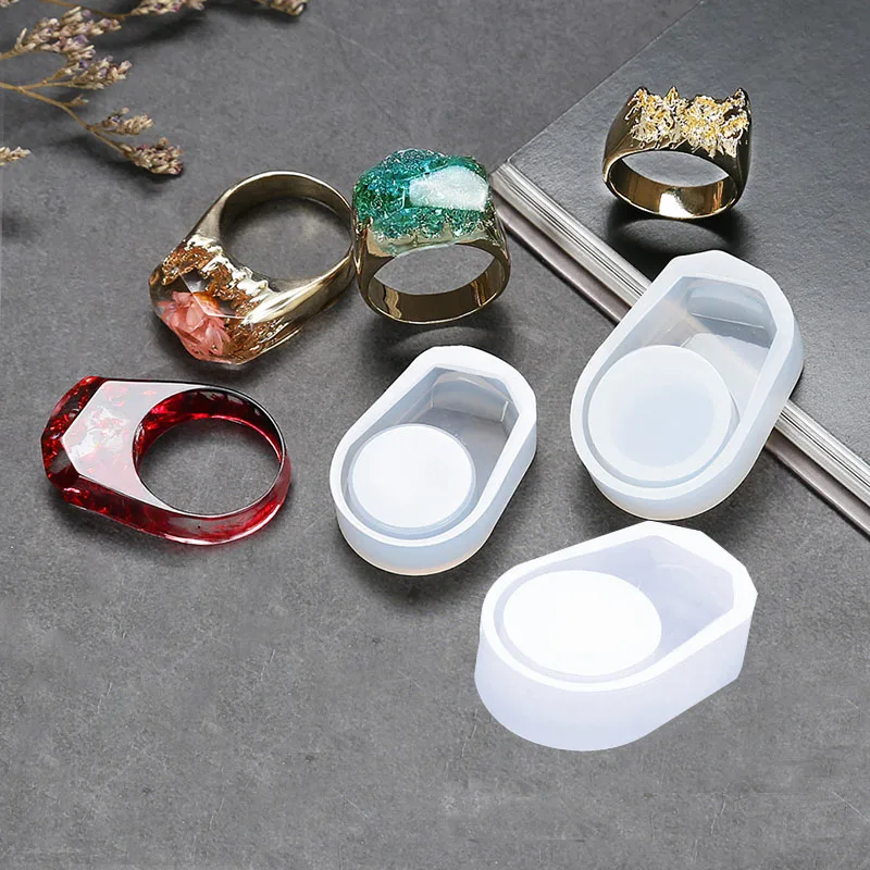 1 Piece DIY Silicon Round Ring Mold Mould Jewelry Making Tools Epoxy Resin Molds For Jewelry