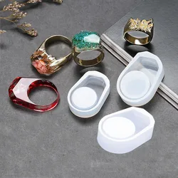 1 Piece  DIY Silicon Round Ring Mold Mould Jewelry Making Tools Epoxy Resin Molds For Jewelry