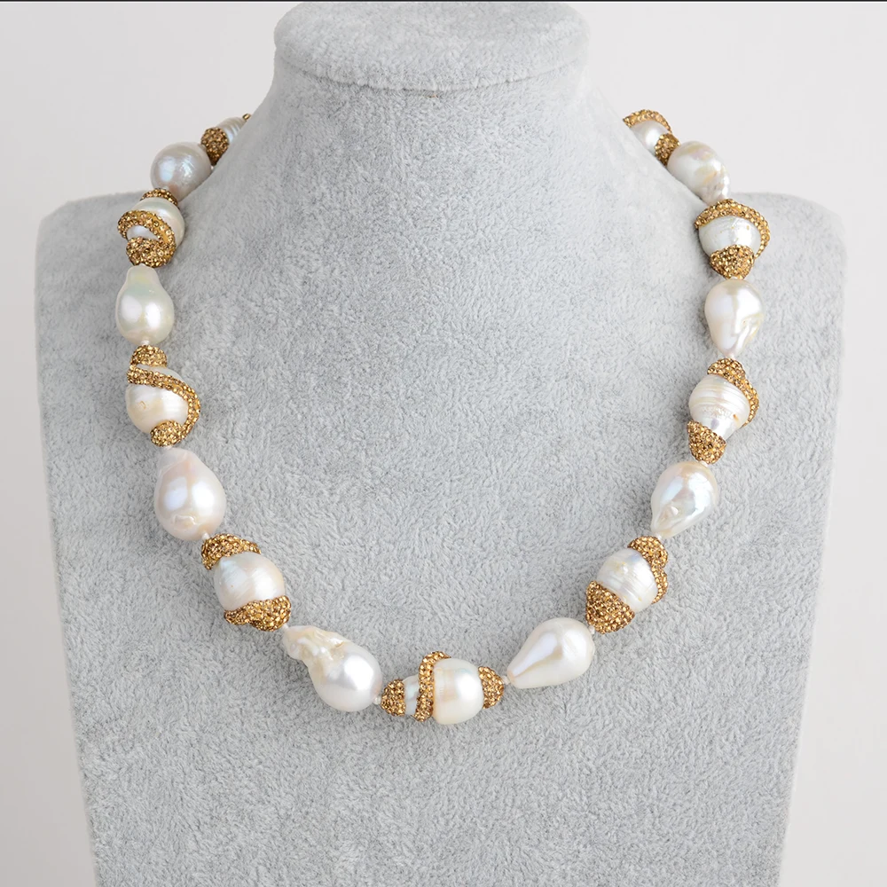 

Multicolor Baroque Freshwater Pearl Necklace Free Shipment