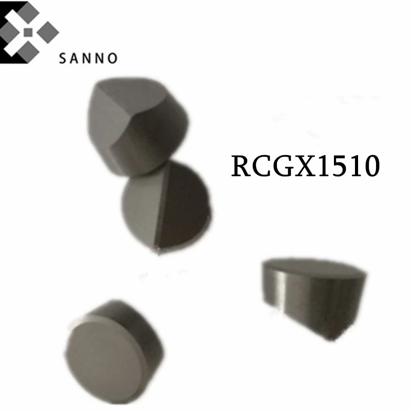 2pcs/lot CNC ceramic inserts RCGX0907 / 1207 / 1510 RCGV circular arc tu blade tapered positioning rolling inserts for cast iron