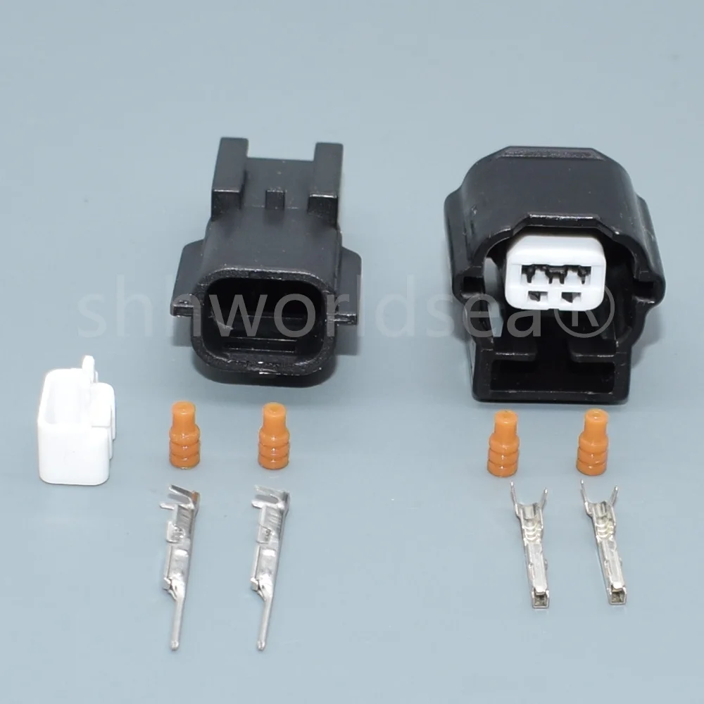 shhworldsea 2 pin way Male Female ABS Sensor Plug Automotic Waterproof Connector 7282-8851-30 7283-8851-30 For Nissan