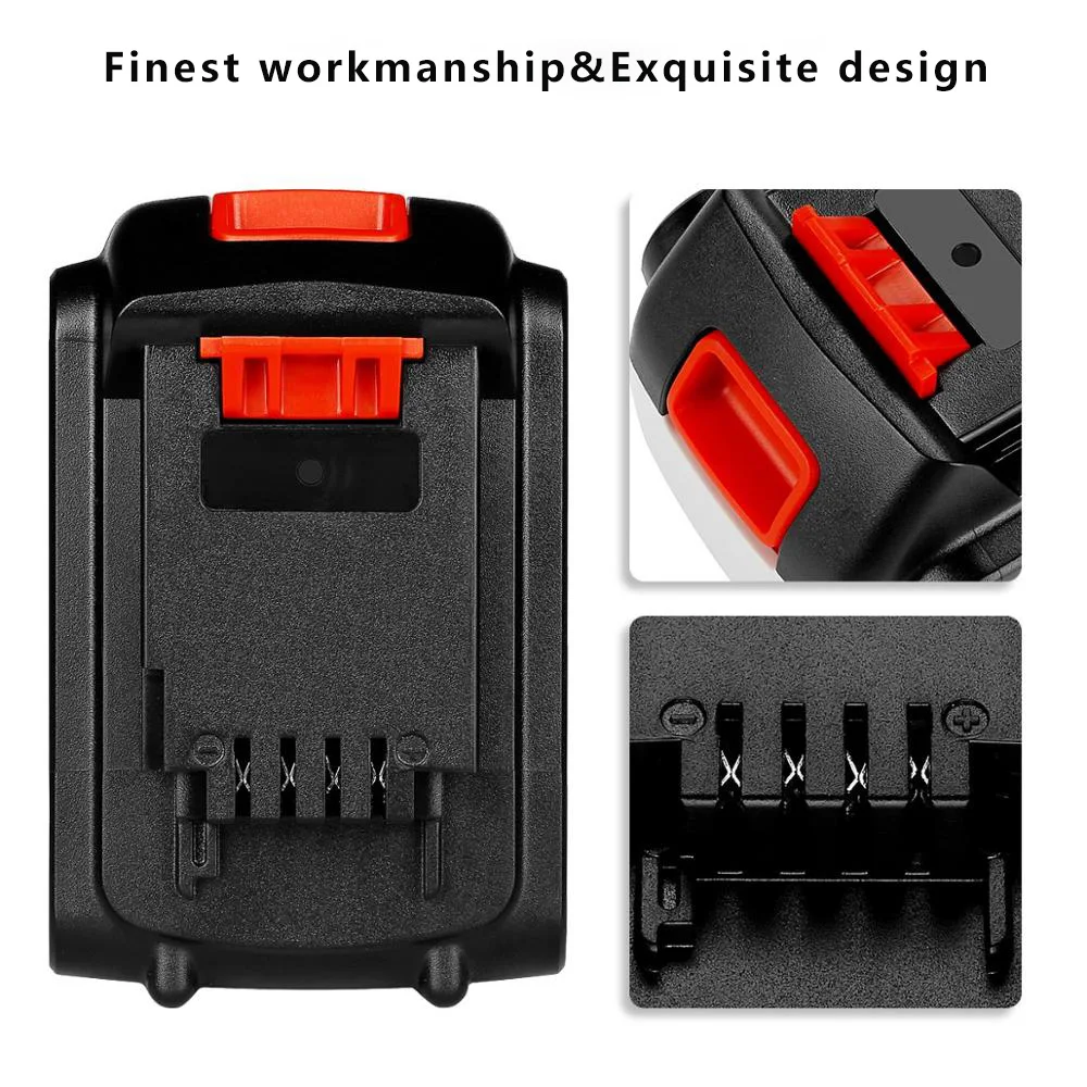 20V 6000mAh Rechargeable Tool Battery Replacement Li-Ion Battery For Black & Decker LBXR20 LB20 LBX20 LB2X402