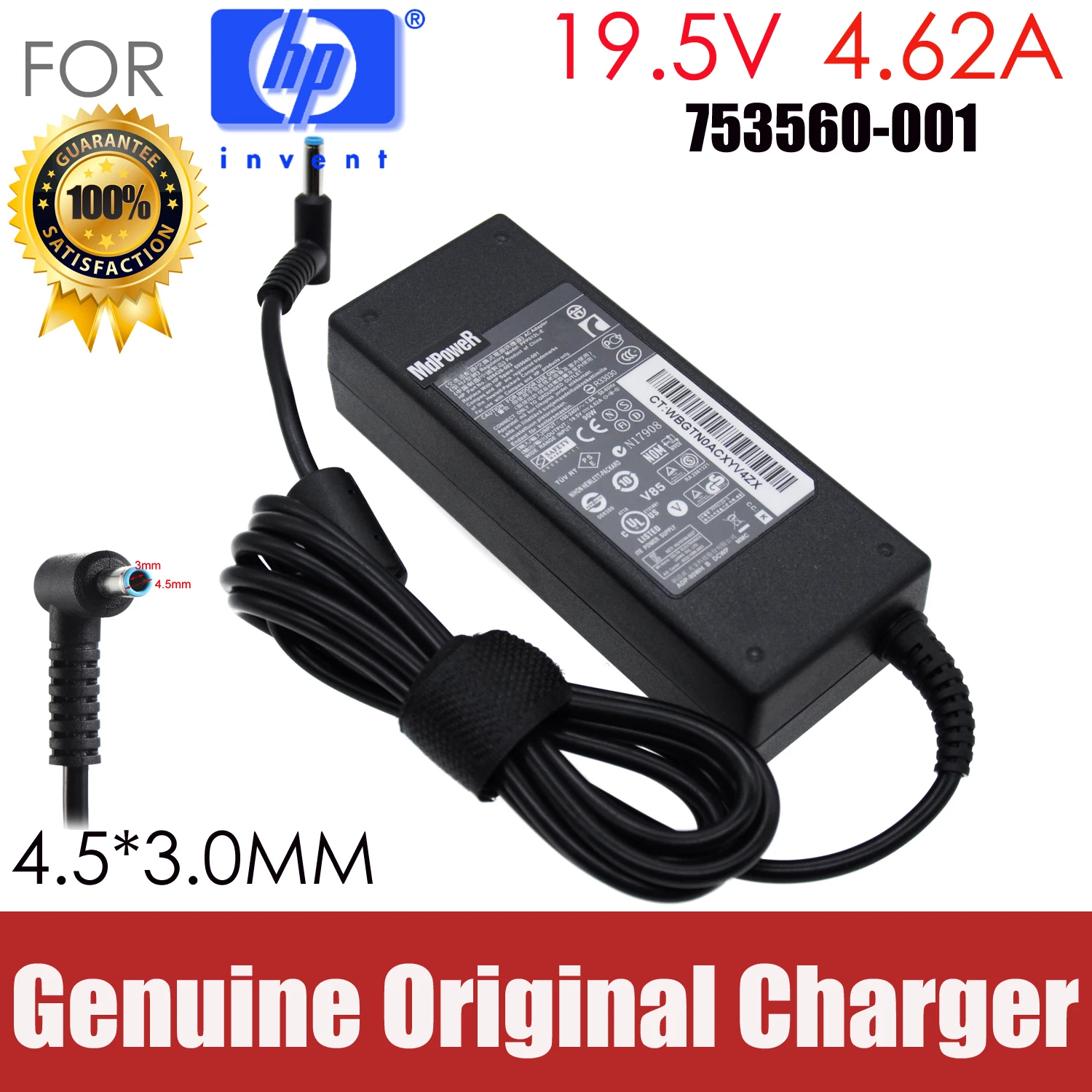 

Original 19.5V 4.62A AC adapter laptop charger For HP ENVY 15-AS110TU 15-AS109TU 242 G1 242 G2 15-j105tx K301TU 15-K107TX K222TX