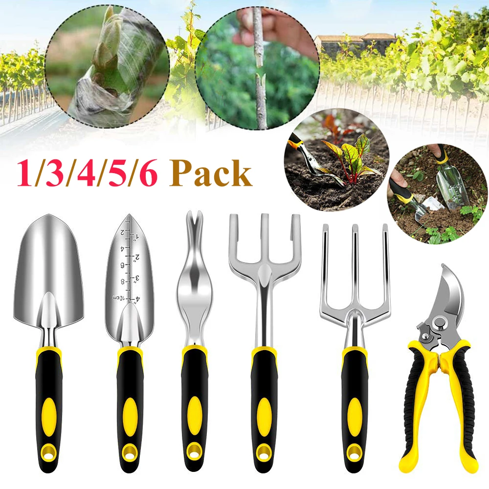 

6pcs/set Gardening Tools Set Trowel Transplanted Cultivator Weeder Weeding Fork Garden Tool Garden Lawn Farmland Transplant Tool