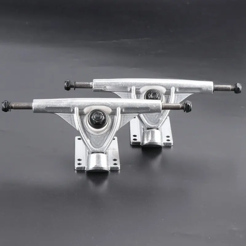 Nieuwe Zilveren 6in Brug Surfskate Extra Bridge Skateboard Trucks Lange Plank Vrachtwagens Beugel