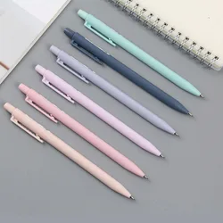 6pcs/lot Morandi Color Mechanical Pencil for School Students Pure Color 0.5mm/0.7mm