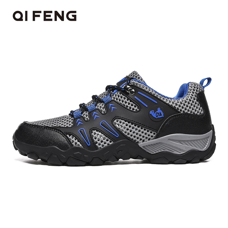 2025 New Summer Hiking Shoes Mens Breathable Trekking Footwear Large Size Casual Mesh Sneakers Water Shoes Light Sport Shoes 13