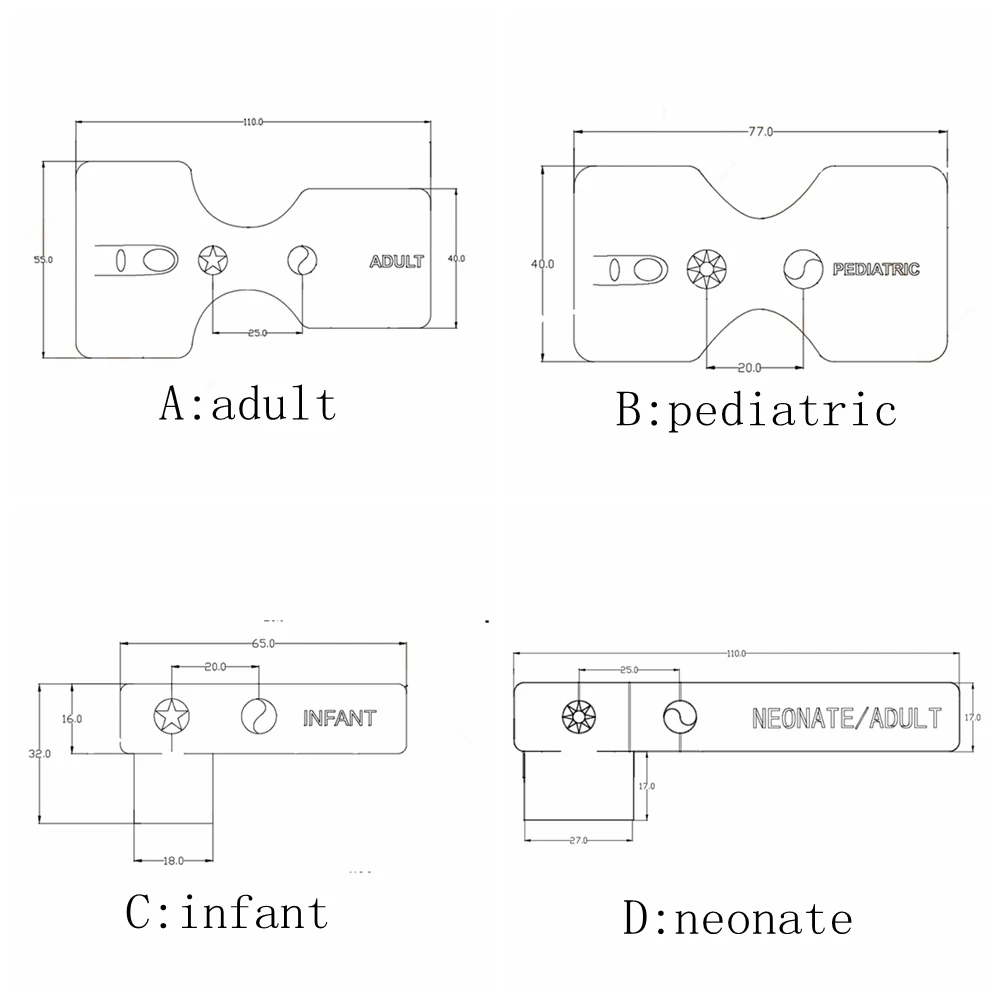 Disposable SpO2 Sensor With Bandage And Adult Pediatric Infant Neonate Size For masimo DB9 9pin with chip