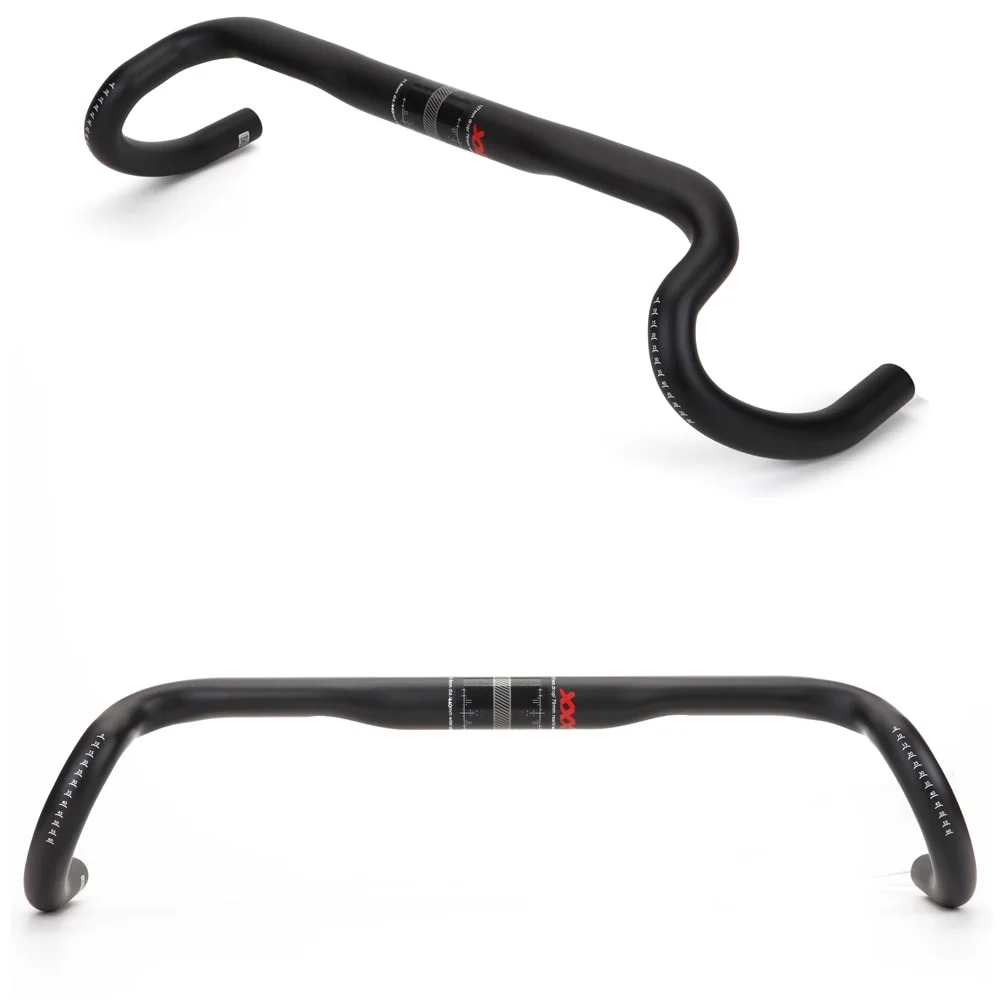 2021 New Carbon Gravel Handlebar Big Flare Bar Cycle Cross Road Bike Handlebars 380/400/420/440mm Carbon Fiber Bicycle