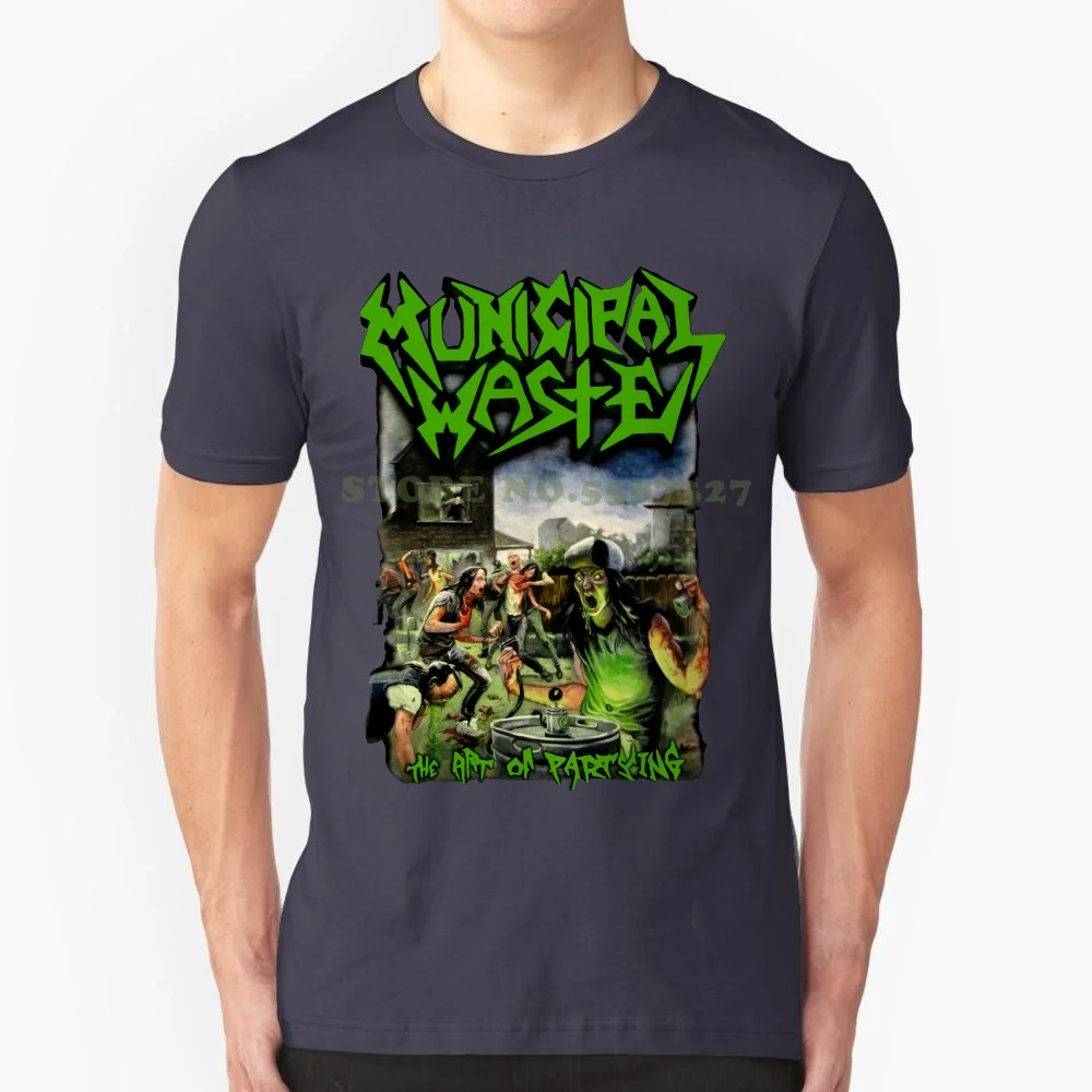 Municipal Waste The Art Of Partying On Mens Casual Black T Shirt Fashion Men T Shirts Round Neck