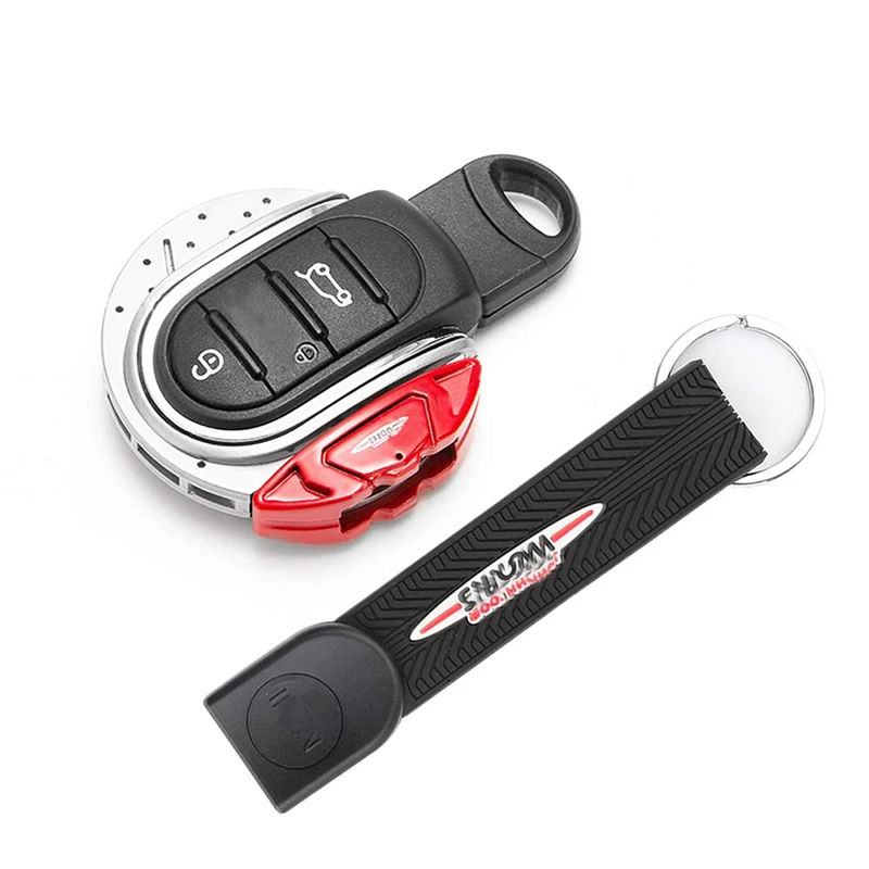 Gtinthebox Schlüsselhülle JCW Bremsscheiben-Form 3/4-Tasten-Schlüsselanhänger-Gehäuse mit Schlüsselring und Gürtelhalterung für MINI Cooper F55 F56 F57 F60 – Detail 9