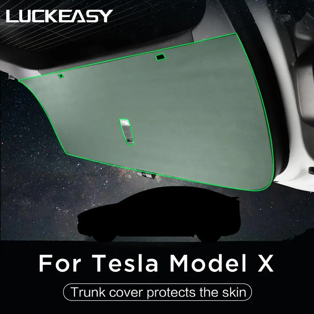 LUCKEASY For Tesla Model X 2017-2021 Hide Anti Kick Pad Protection Side Edge Film Protector Stickers