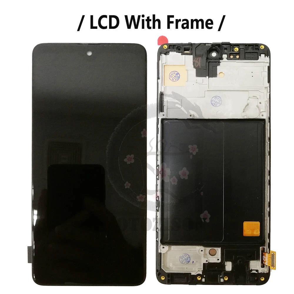 Imagem -03 - Tela de Toque Lcd Super Amoled com Quadro para Samsung Galaxy A51 A515 Sm-a515f Dsn Sm-a515f Dsm