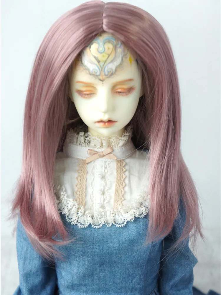 1/6 1/4 1/3 YOSD MSD SD Blythes wigs  JD078  Parting Nature Middle Long Straight  Synthetic mohair BJD Doll Hair