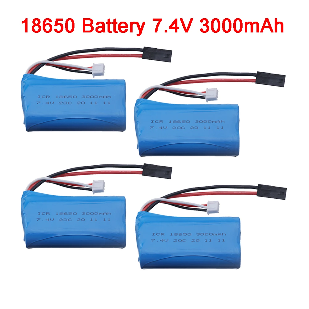 18650 7.4V 3000Mah lipo Battery For MJX T40 T40C F39 F49 T39 Syma 822 BG1518 BG1513 BG1515 RC Helicopter truck car battery parts