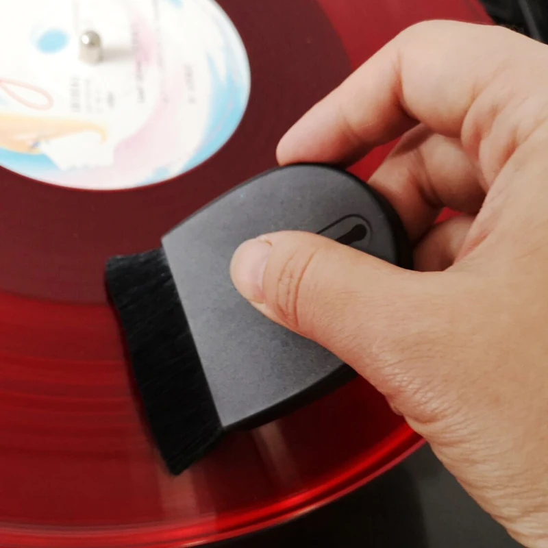 Portable Flexible Wool Brush for LP Vinyl Record Water Sweep