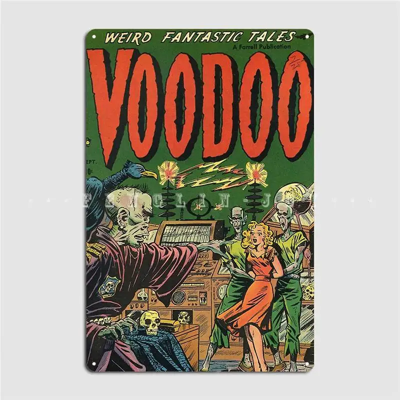 

Voodoo Poster Metal Plaque Wall Decor Customize Club Bar Club Tin sign Posters