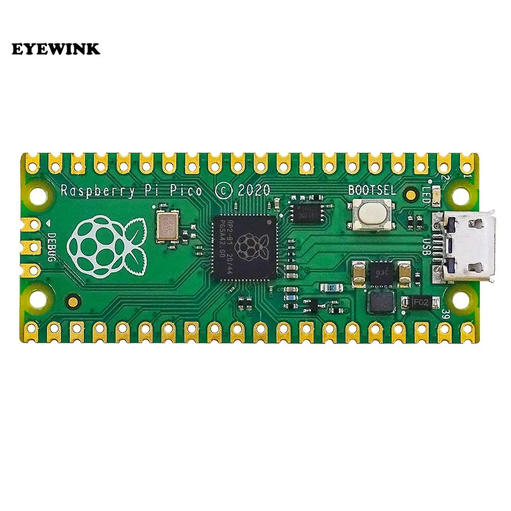 Official Raspberry Pi Pico Board RP2040 Dual-Core 264KB ARM Low-Power Microcomputers High-Performance Cortex-M0+ Processor