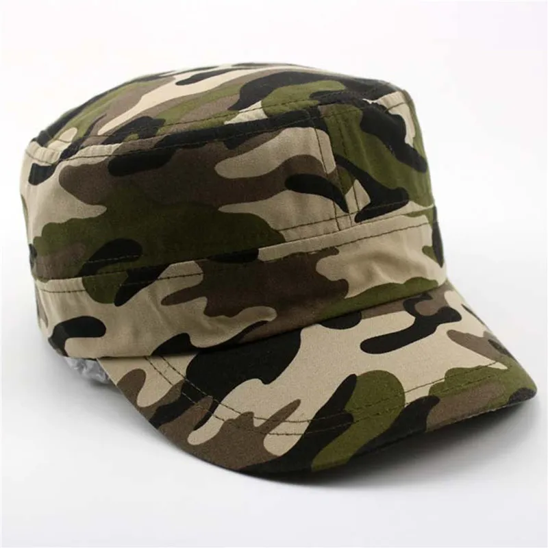 Summer Fashion Men Baseball Caps Tactical Army Camouflage Flat Cap Hats Women Men's Outdoor Visor Military Training Camo 2021