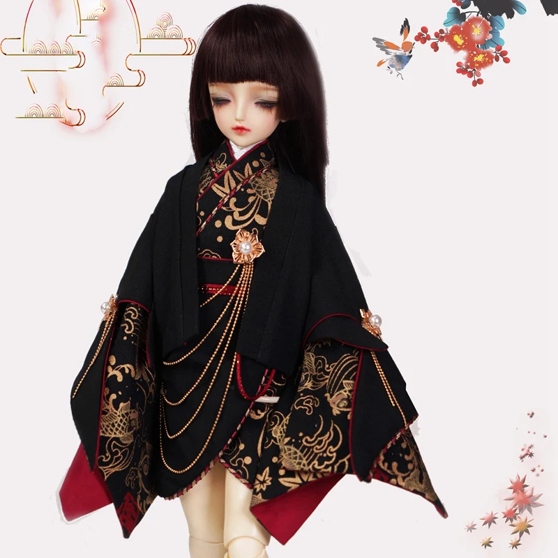 1/4 1/3 BJD Clothes Japanese Ancient Costume Kimono Yukata for BJD/SD MSD SD10 Girl SD17 SSDF Strong Uncle Doll Accessories 176