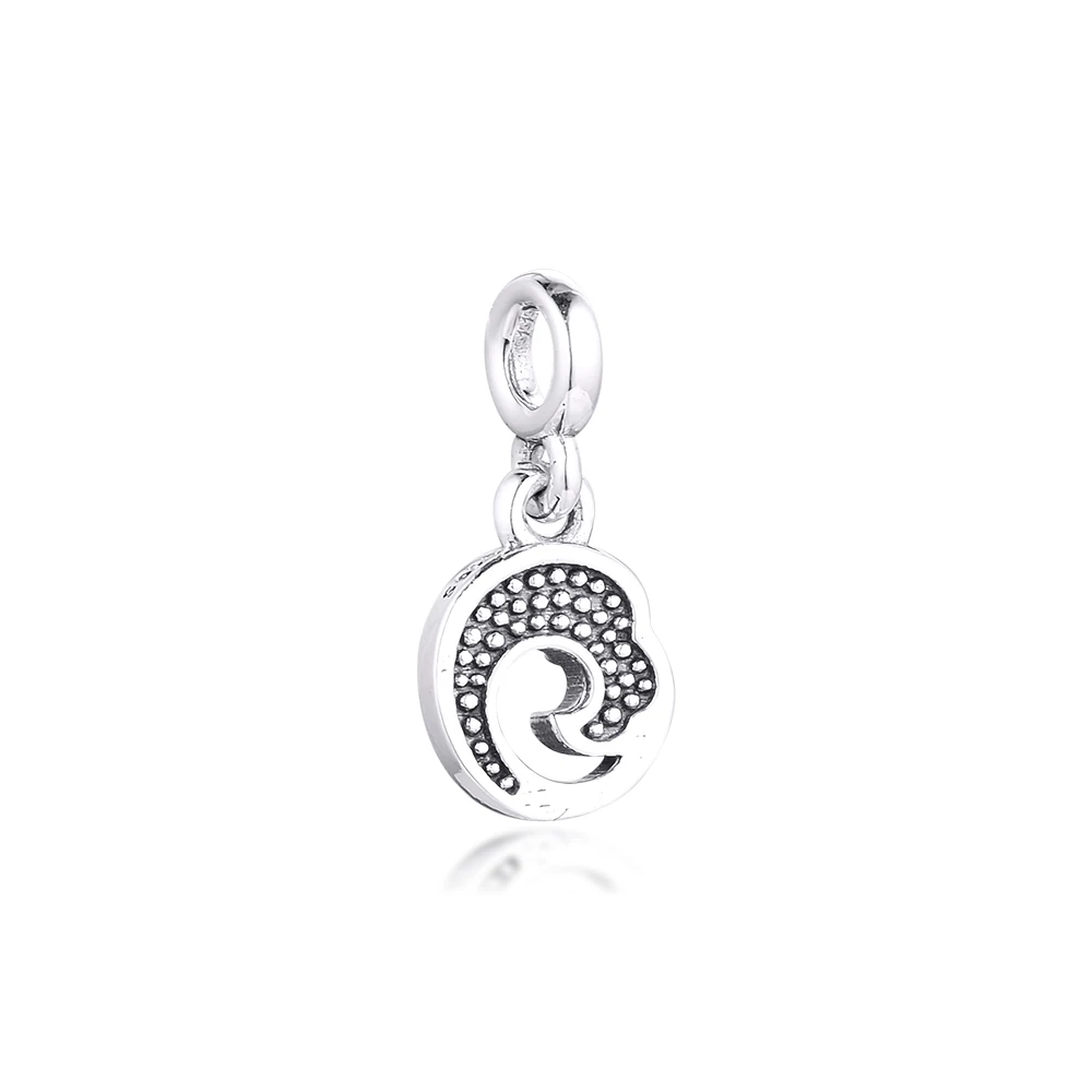 My Blue Ocean Wave Dangle Charm for Me Styles Snake Chain Charms Bracelets Silver 925 Jewelry Small Hole Color Beads DIY