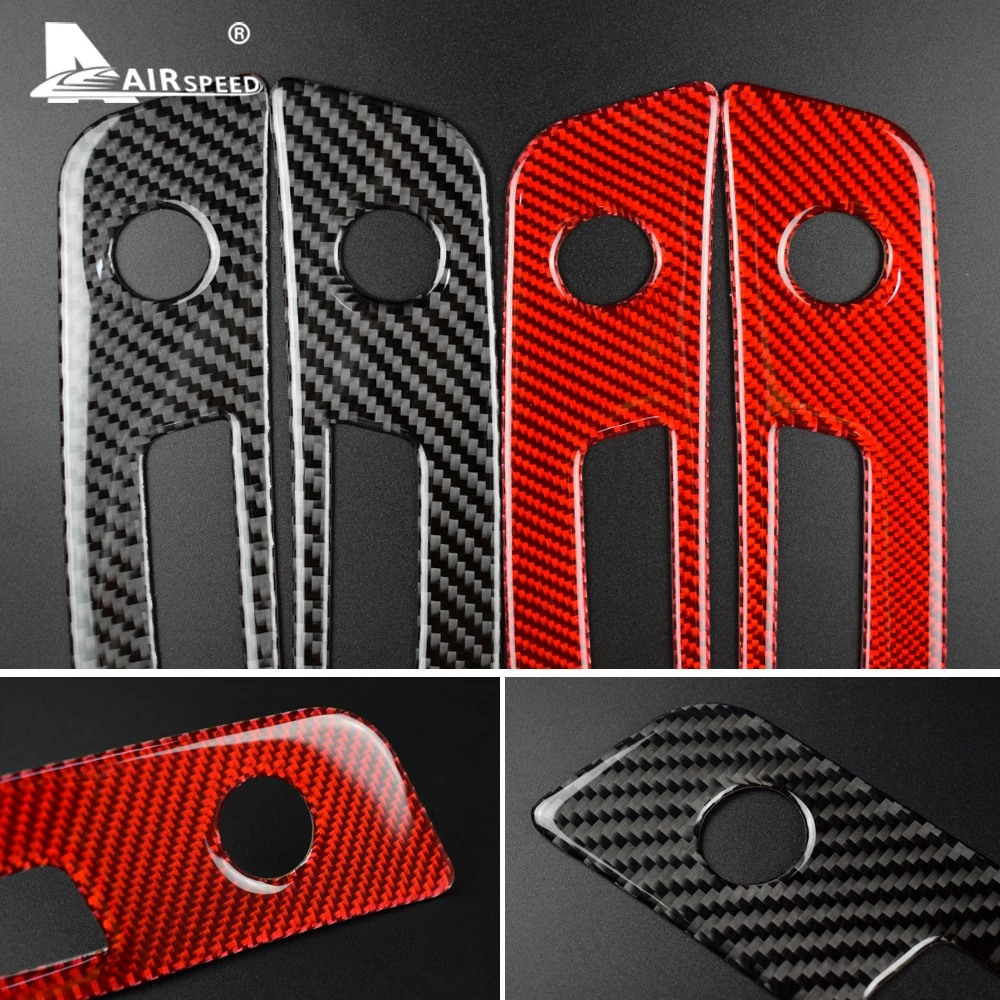Real Soft Carbon Fiber for Subaru BRZ Toyota 86 2013 2014 2015 2016 2017 2018 2019 2020 Car Front AC Outlet Vent Sticker Trim