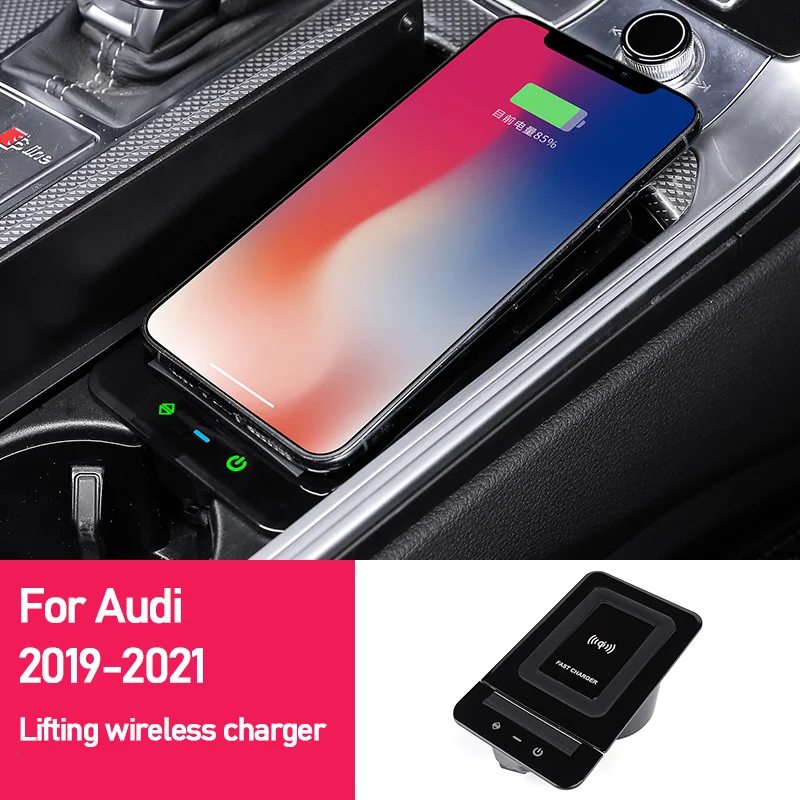 For Audi A6L A7 2019 2020 2021 car mobile phone fast charge charger car cigarette lighter mobile phone charging board