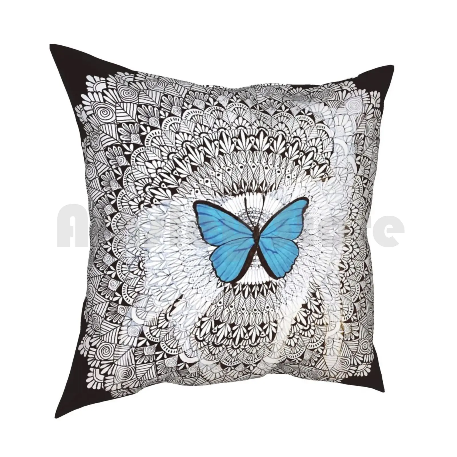 Life Is Strange Pillow Case Printed Home Soft Throw Pillow Life Is Strange Fan Art Doe Pattern Mandala Zen Black Indian