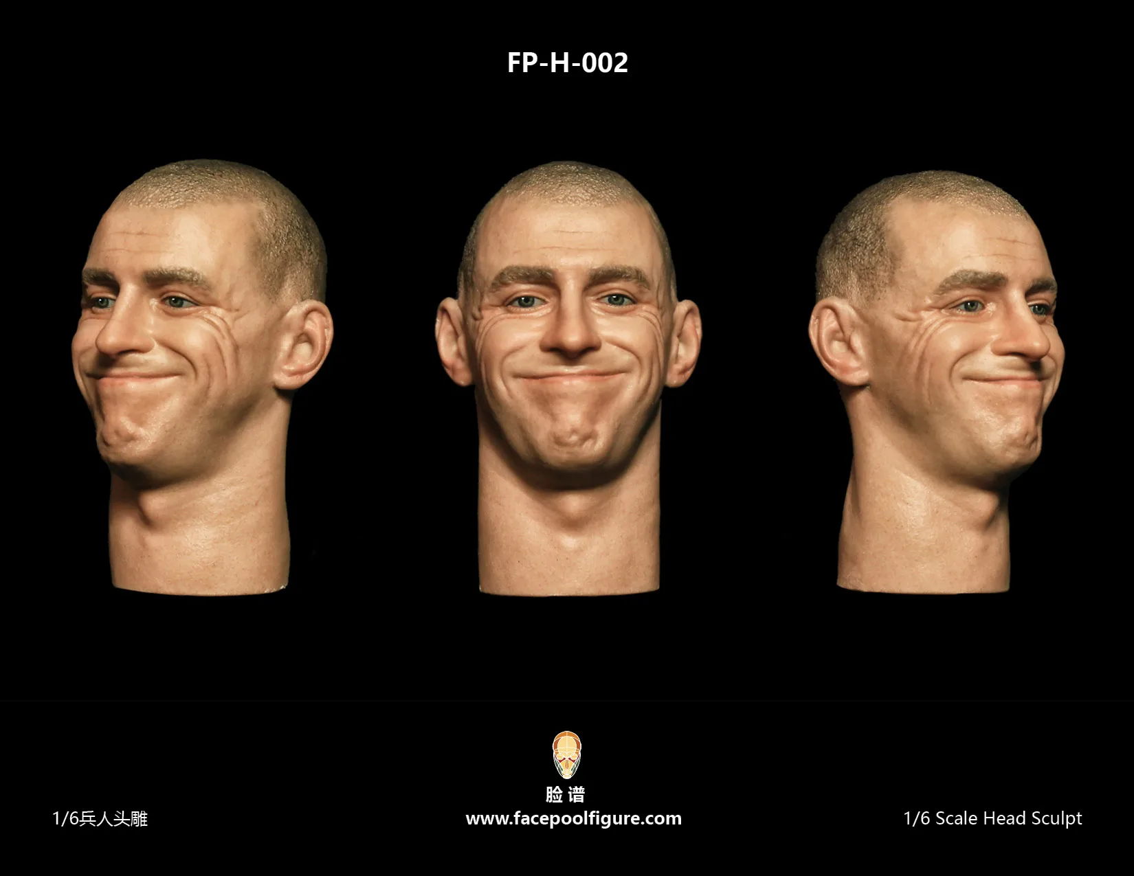 

1/6 Scale FP-H-002 Male Expression Head Sculpt Toys DIY 12inches Soldier Action Figure Doll Model