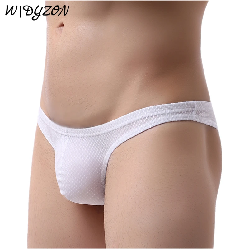 WIDYZON Sexy Underwear Men Briefs U Convex Breathable Mini Briefs Bikini Cueca Masculina Low Waist Male Panties Men Jockstrap