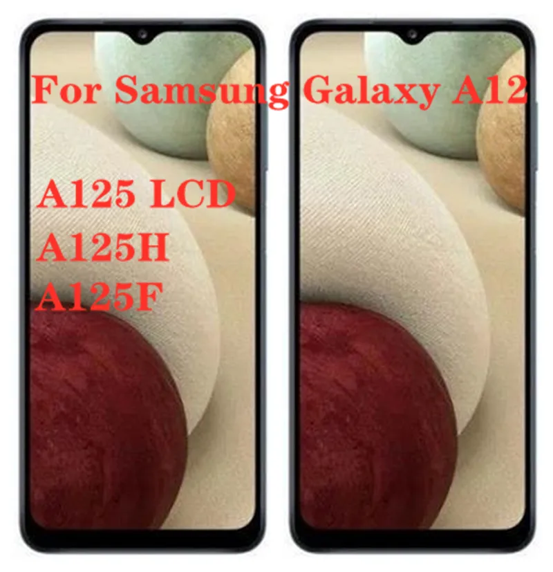 Original for Samsung Galaxy A12 display A125F A125 LCD touch screen digitizer for A125 LCD A125H A125F/DS display