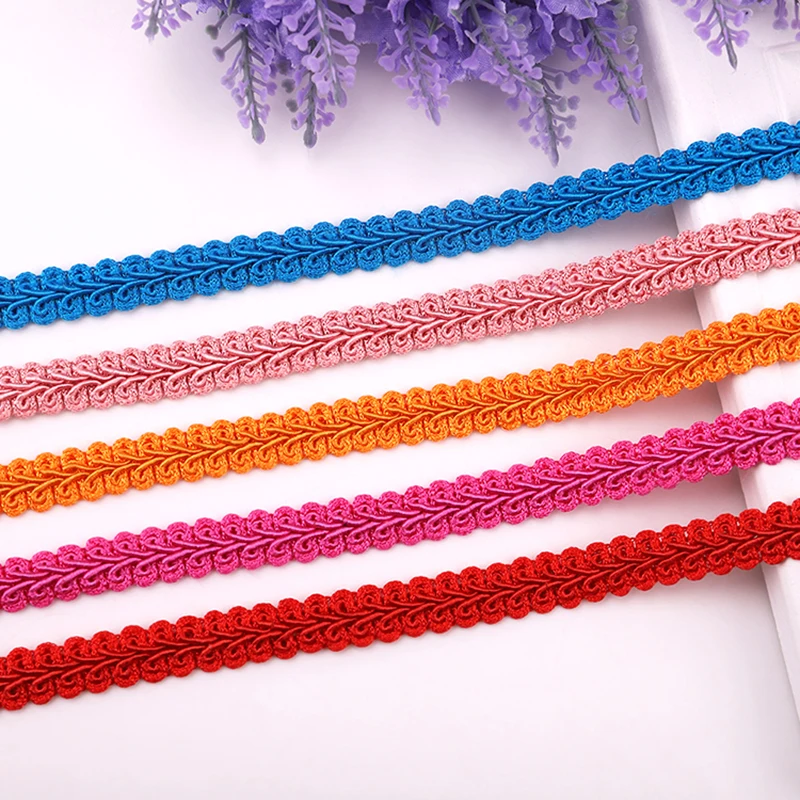 2 yards Braided Color Polyester Lace Clothing Home DIY textile Craft Sewing Accessories Ribbon lace