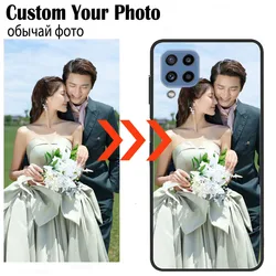 Customized Photo Cases For Samsung Galaxy M32 A12 M12 F12 M23 M33 M53 A22 5G F22 Phone Cover A 22 4G Personalized DIY Glass Case
